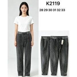 Фотография Штаны женские K2119 grey р.28-33 "WHITE" недорого оптом от прямого поставщика
