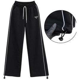 Фотография Штаны спортивные женские тёплые SV3841 black р.44-52 "WHITE" недорого оптом от прямого поставщика