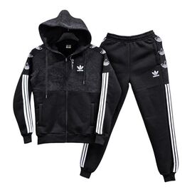 Фотография Костюм детский спортивный тёплый на мальчика SV3869 black р.11-16 "WHITE" недорого оптом от прямого поставщика