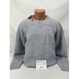 Фотография Свитер мужской SB2343 grey р.3XL-5XL "Sabihina" недорого оптом от прямого поставщика