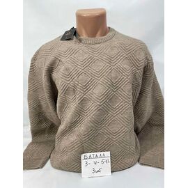 Фотография Свитер мужской SB2344 beige р.3XL-5XL "Sabihina" недорого оптом от прямого поставщика