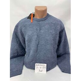 Фотография Свитер мужской SB2346 blue р.3XL-5XL "Sabihina" недорого оптом от прямого поставщика