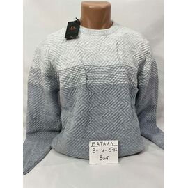 Фотография Свитер мужской SB2348 grey р.3XL-5XL "Sabihina" недорого оптом от прямого поставщика
