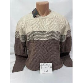 Фотография Свитер мужской SB2349 brown р.3XL-5XL "Sabihina" недорого оптом от прямого поставщика