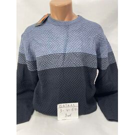 Фотография Свитер мужской SB2350 navy р.3XL-5XL "Sabihina" недорого оптом от прямого поставщика
