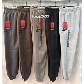 Фотография Штаны спортивные мужские утеплённые 2633 grey р.48-58 "Shon" недорого оптом от прямого поставщика