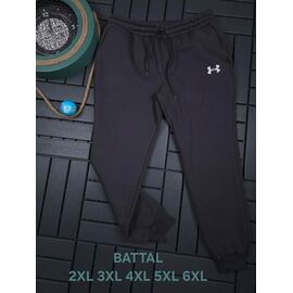 Фотография Штаны спортивные мужские утеплённые S4636 black р.2XL-6XL "Shon" недорого оптом от прямого поставщика