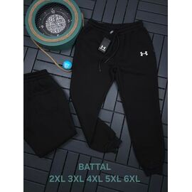 Фотография Штаны спортивные мужские утеплённые S4638 black р.2XL-6XL "Shon" недорого оптом от прямого поставщика