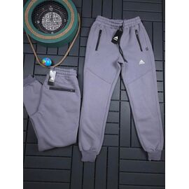 Фотография Штаны спортивные мужские утеплённые S4632 l.grey р.S-2XL "Shon" недорого оптом от прямого поставщика