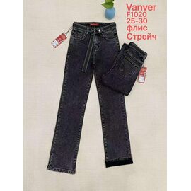 Фотография Джинсы утеплённые женские F1020 d.grey р.25-30 "Vanver" недорого оптом от прямого поставщика