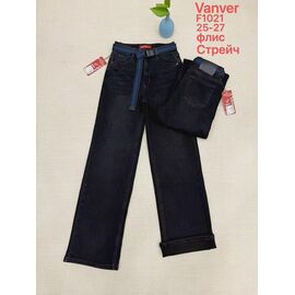 Фотография Джинсы утеплённые женские F1021 navy р.25-27 "Vanver" недорого оптом от прямого поставщика