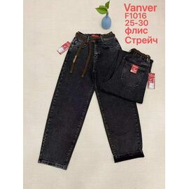 Фотография Джинсы утеплённые женские F1016 d.grey р.25-30 "Vanver" недорого оптом от прямого поставщика
