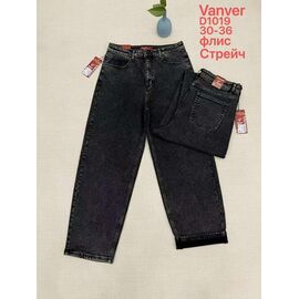 Фотография Джинсы утеплённые женские D1019 d.grey р.30-36 "Vanver" недорого оптом от прямого поставщика