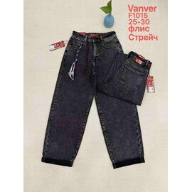 Фотография Джинсы утеплённые женские F1015 d.grey р.25-30 "Vanver" недорого оптом от прямого поставщика