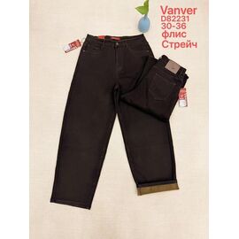 Фотография Джинсы утеплённые женские D82231 brown р.30-36 "Vanver" недорого оптом от прямого поставщика