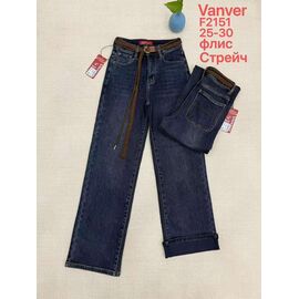 Фотография Джинсы утеплённые женские F2151 blue р.25-30 "Vanver" недорого оптом от прямого поставщика