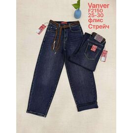 Фотография Джинсы утеплённые женские F2150 navy р.25-30 "Vanver" недорого оптом от прямого поставщика