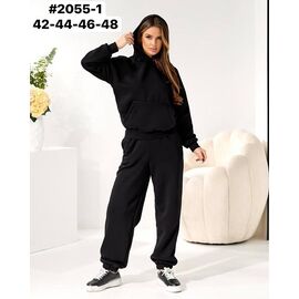 Фотография Костюм спортивный женский 2055 black р.42-48 "ZLATA" недорого оптом от прямого поставщика