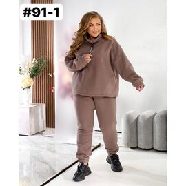 Фотография Костюм спортивный женский 91-1 beige р.54-60 "ZLATA" недорого оптом от прямого поставщика