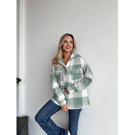 Фотография Рубашка тёплая женская 224BF green р.42-48 "Alisa Brand" недорого оптом от прямого поставщика