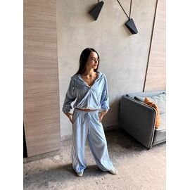 Фотография Костюм спортивный женский тёплый 1796 l.blue р.42-48 "BONJOUR" недорого оптом от прямого поставщика
