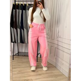 Фотография Штаны спортивные женские тёплые 1812 pink р.42-48 "BONJOUR" недорого оптом от прямого поставщика