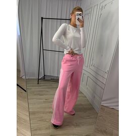 Фотография Штаны спортивные женские тёплые 1813 pink р.42-48 "BONJOUR" недорого оптом от прямого поставщика