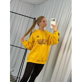 Фотография Худи женское 2903 yellow р.42-48 "BONJOUR" недорого оптом от прямого поставщика