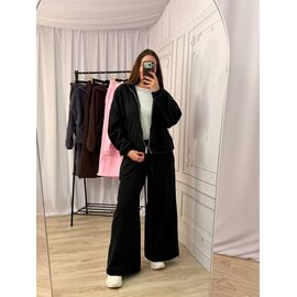 Фотография Костюм спортивный женский 4300 black р.42-48 "BONJOUR" недорого оптом от прямого поставщика