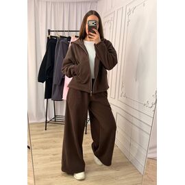 Фотография Костюм спортивный женский 4300 brown р.42-48 "BONJOUR" недорого оптом от прямого поставщика