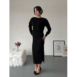 Фотография Костюм женский тёплый 499 black р.42-52 "BONJOUR" недорого оптом от прямого поставщика