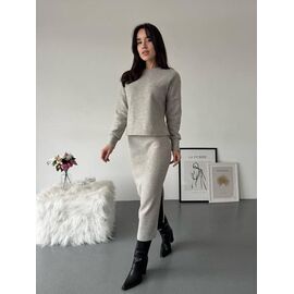 Фотография Костюм женский тёплый 499 grey р.42-52 "BONJOUR" недорого оптом от прямого поставщика