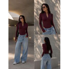 Фотография Боди 5162 wine р.42-48 "BONJOUR" недорого оптом от прямого поставщика