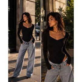 Фотография Боди 5163 black р.42-48 "BONJOUR" недорого оптом от прямого поставщика