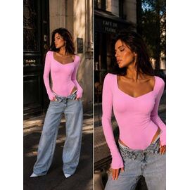 Фотография Боди 5163 pink р.42-48 "BONJOUR" недорого оптом от прямого поставщика