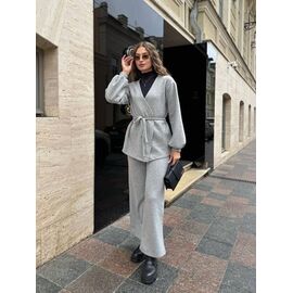 Фотография Костюм женский тёплый 5186 grey р.42-52 "BONJOUR" недорого оптом от прямого поставщика
