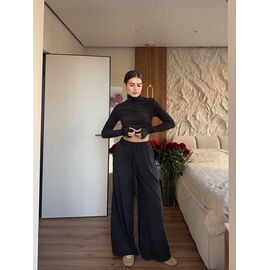 Фотография Костюм спортивный женский 5196 black р.42-48 "BONJOUR" недорого оптом от прямого поставщика