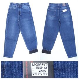 Фотография Джинсы утеплённые женские 0551-6 blue р.28-33 "Relucky" недорого оптом от прямого поставщика