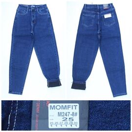 Фотография Джинсы утеплённые женские 247 blue р.25-30 "Relucky" недорого оптом от прямого поставщика