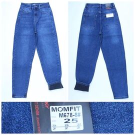 Фотография Джинсы утеплённые женские 678 blue р.25-27 "Relucky" недорого оптом от прямого поставщика