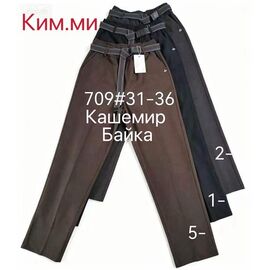 Фотография Штаны женские утеплённые 709-5 brown р.31-36 "Leen" недорого оптом от прямого поставщика