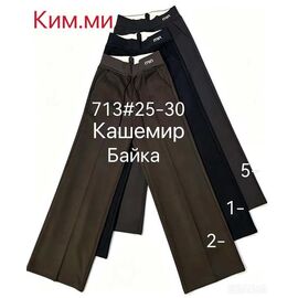 Фотография Штаны спортивные женские тёплые 713-2 brown р.25-30 "Leen" недорого оптом от прямого поставщика