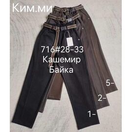Фотография Штаны женские утеплённые 716-5 brown р.28-33 "Leen" недорого оптом от прямого поставщика