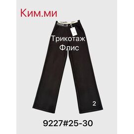 Фотография Штаны спортивные женские тёплые 9227-2 black р.25-30 "Leen" недорого оптом от прямого поставщика