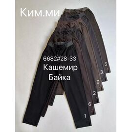 Фотография Штаны спортивные женские тёплые 6682-6 brown р.28-33 "Leen" недорого оптом от прямого поставщика