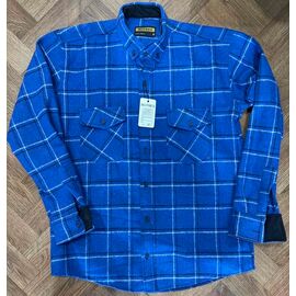 Фотография Рубашка мужская тёплая 8359 blue р.M-2XL "ROLADA" недорого оптом от прямого поставщика