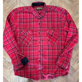 Фотография Рубашка мужская тёплая 8364 red р.M-2XL "ROLADA" недорого оптом от прямого поставщика