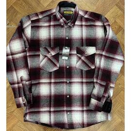 Фотография Рубашка мужская тёплая 8368 wine р.M-2XL "ROLADA" недорого оптом от прямого поставщика