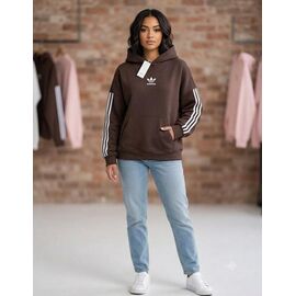 Фотография Худи женское 0035 brown р.S-L "Newe" недорого оптом от прямого поставщика