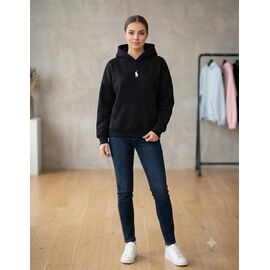 Фотография Худи женское 0035-1 black р.S-L "Newe" недорого оптом от прямого поставщика